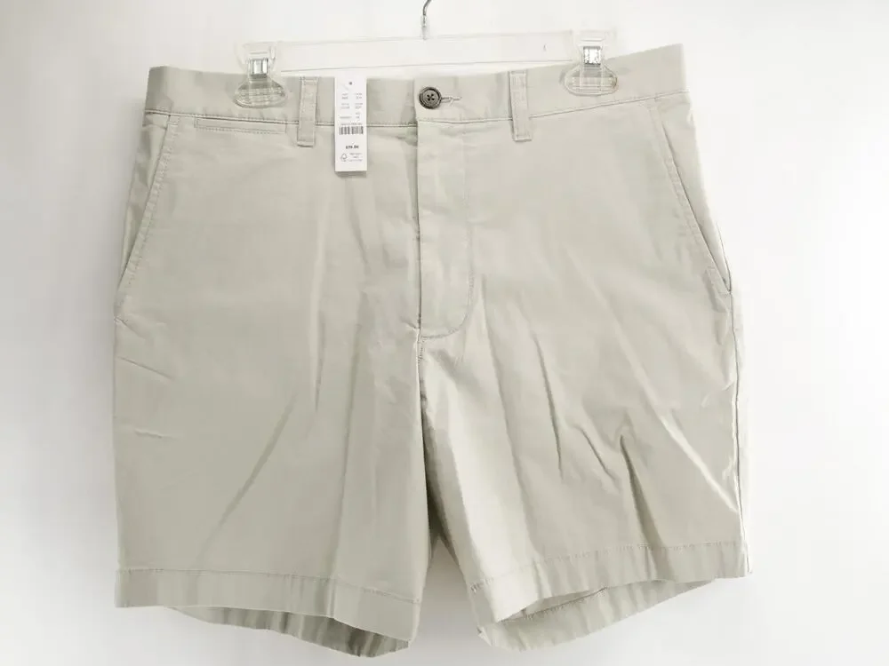 J. Crew Portsider NWT Stretch Chino Shorts Men's 32 Off White 7